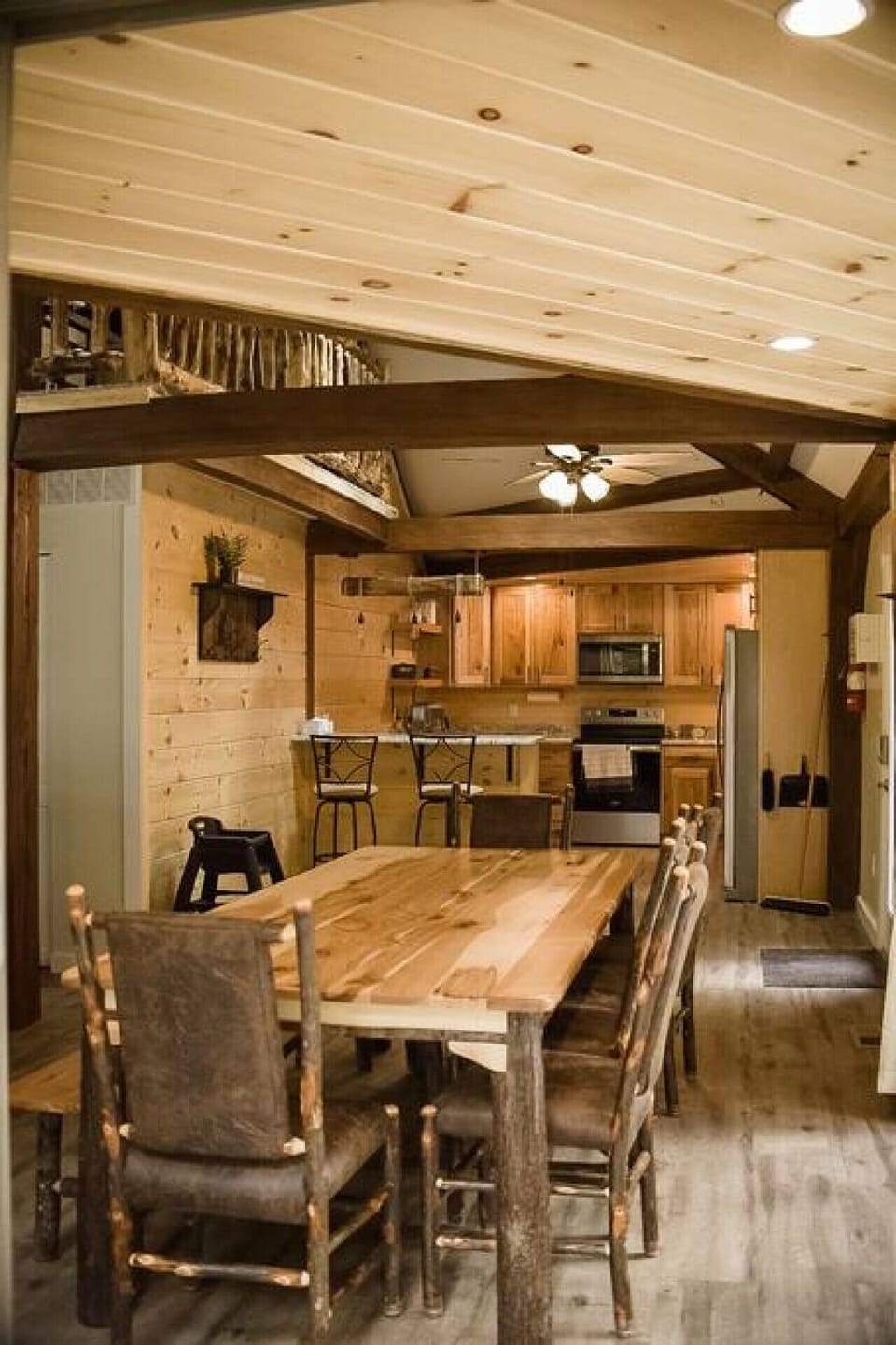 kitchen and dining