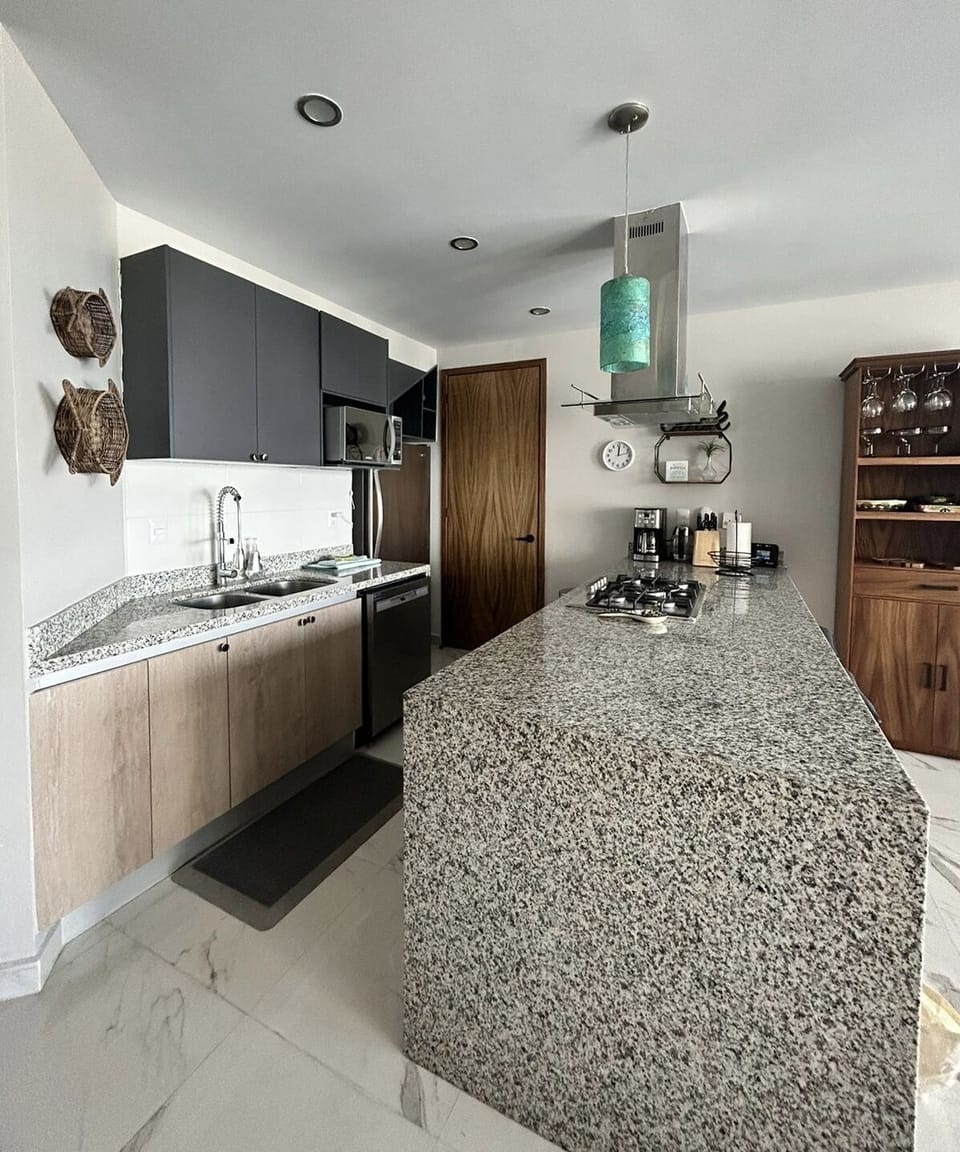Fully stocked kitchen
