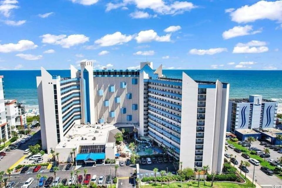 Resort is on the beach