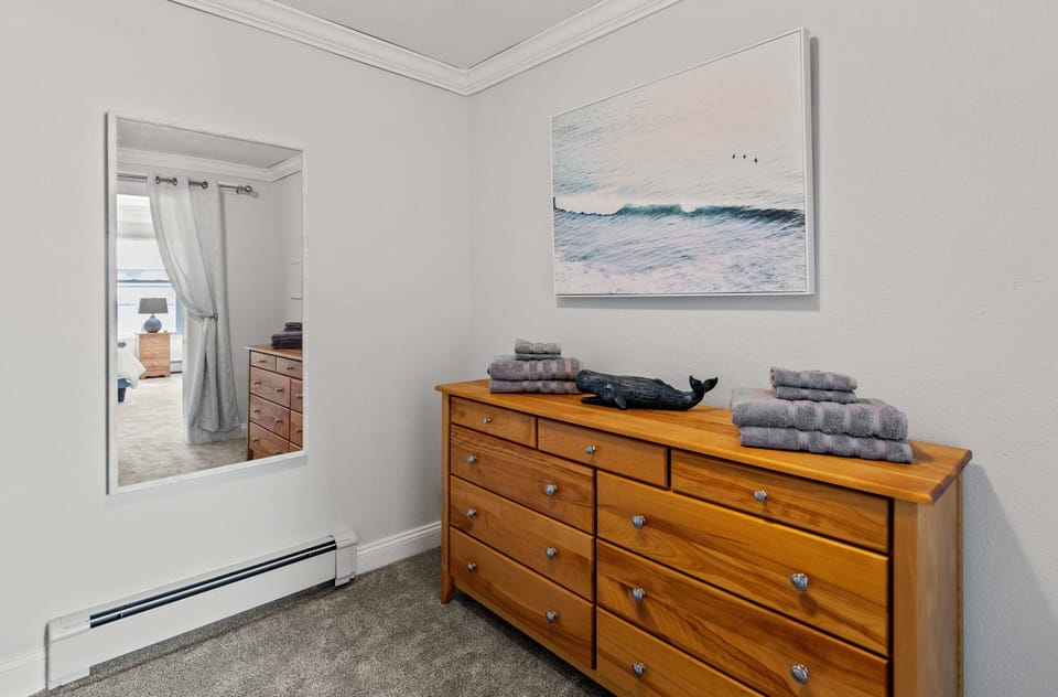 Unpack all your gear in this oversized walk-in closet.  