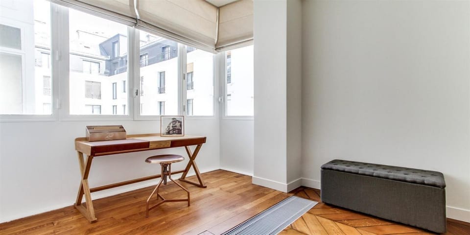French windows and high ceilings