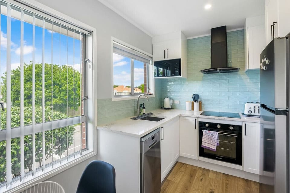 The kitchen has been updated and has plenty of modern features.