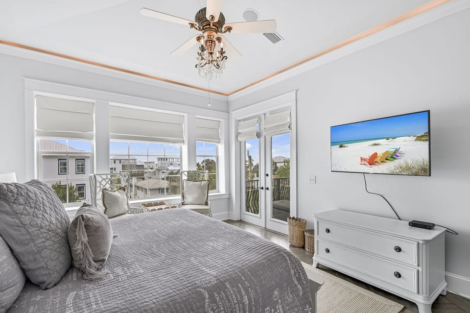15 Mathis Cove - Inlet Beach - Third Floor - King Bed with Private Bath (Shower and Soaking Tub)