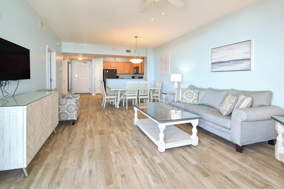 The Palms of Destin 1608 - Living Area with Flat Screen TV