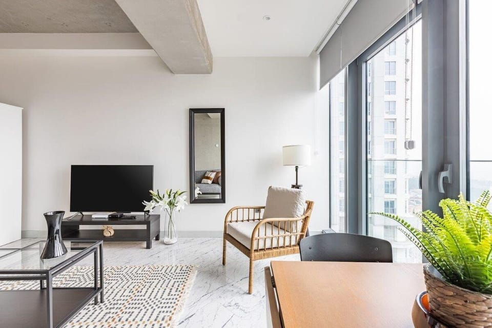 Living area with bedroom