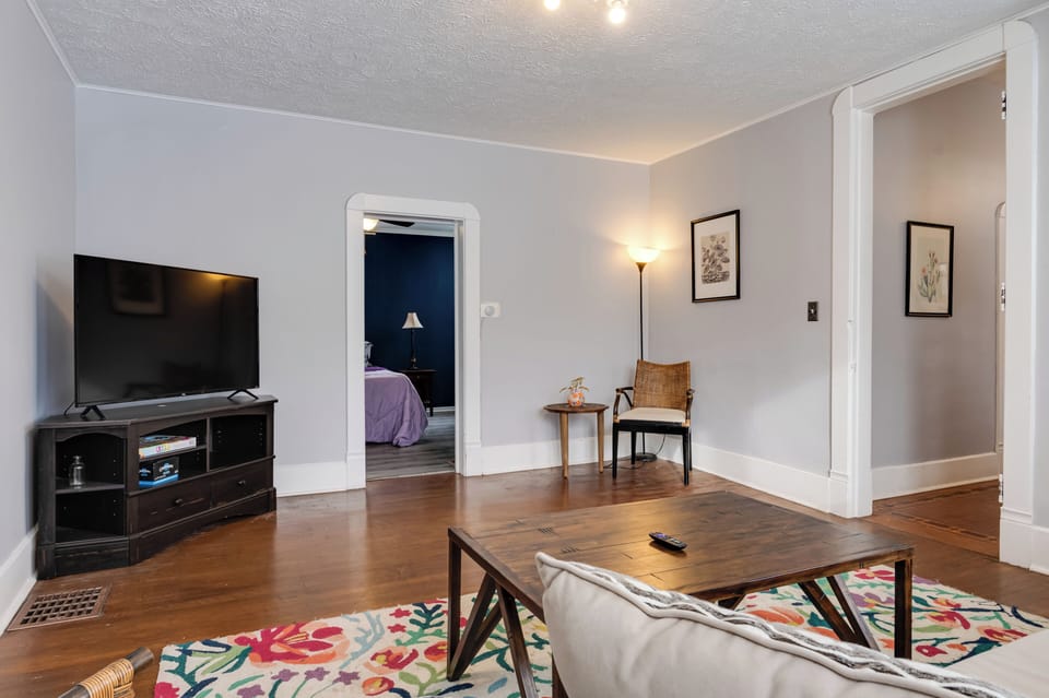 Living Room | Smart TV | Central A/C & Heating | Full Sleeper Sofa