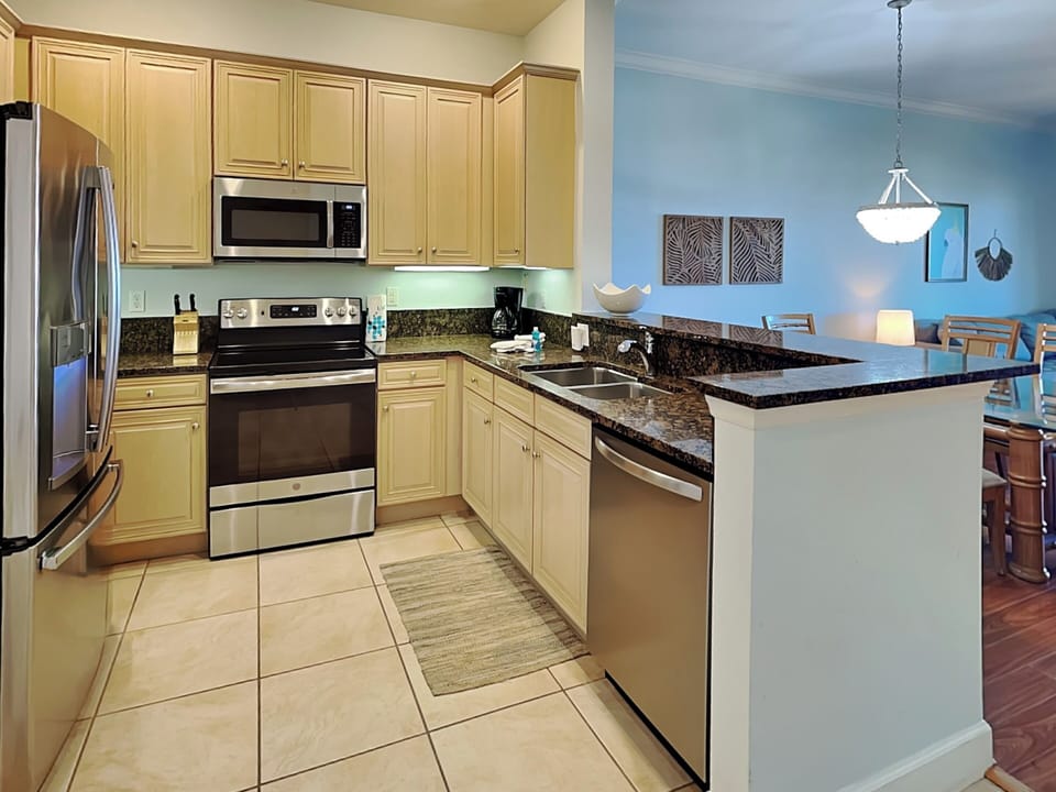 Fully Equipped Kitchen with Stainless Steel Appliances