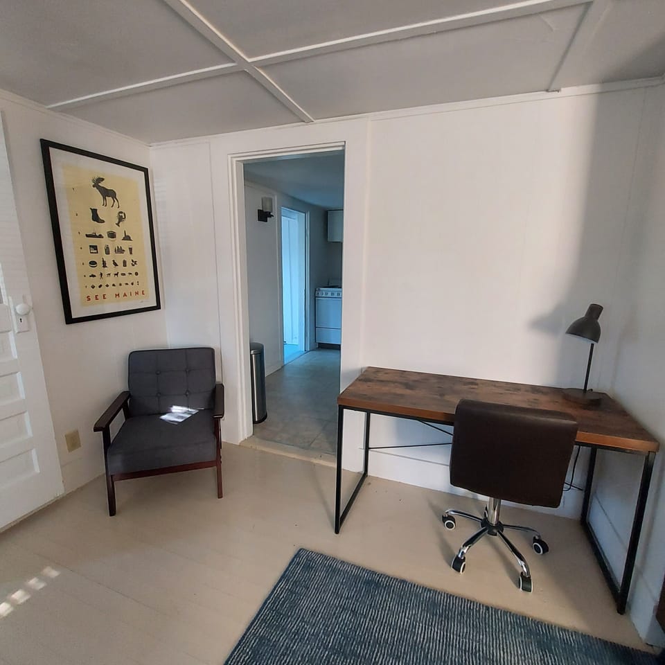 Dedicated work space in the living room