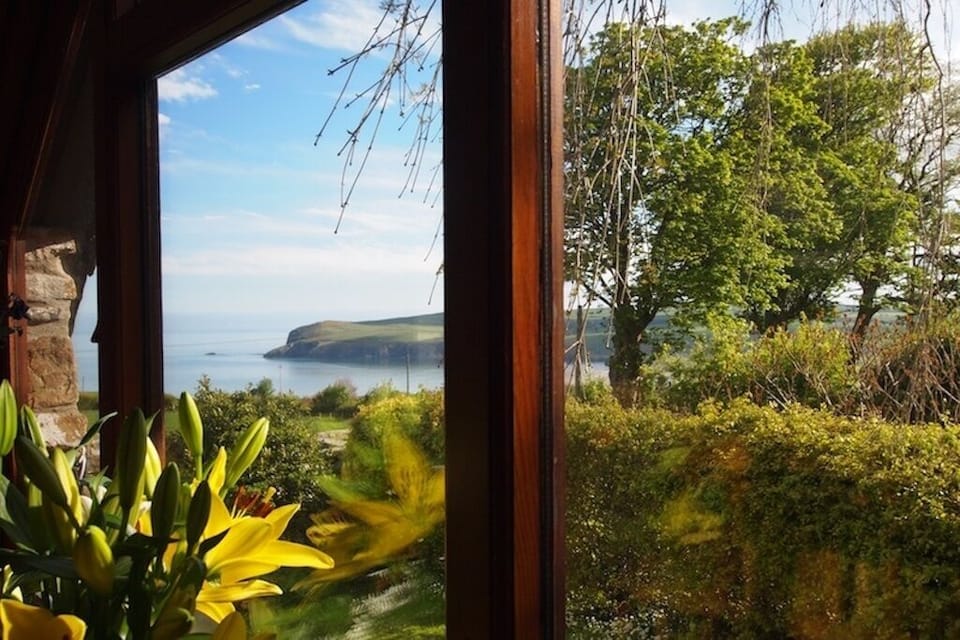 The Dramatic View of the Sea from the main Cottage Window