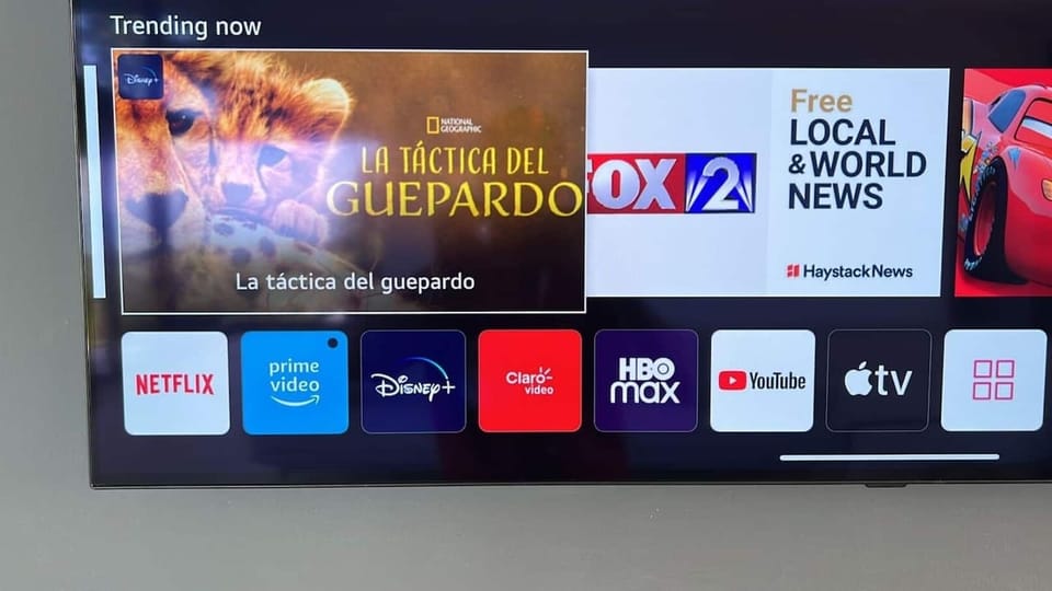 SmartTV. 
Guests will need their own login credentials to access the streaming channels.