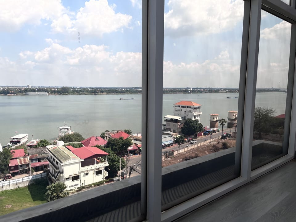 View from main room to the Mekong River 