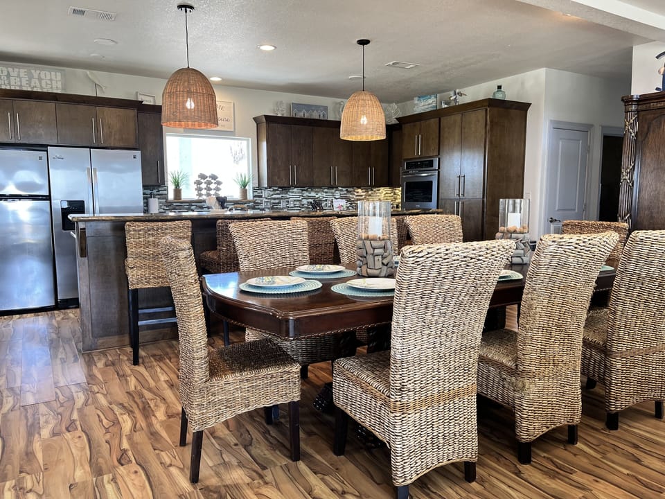 large kitchen with double oven 