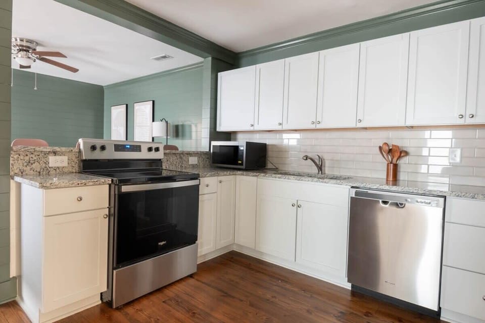 Fully stocked kitchen