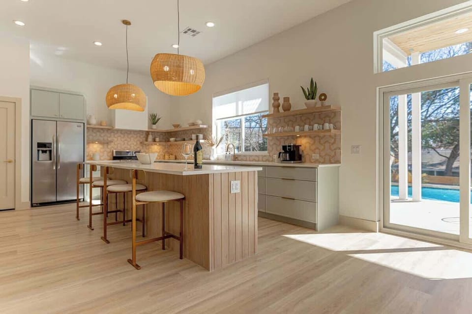 Good vibes only in the gorgeous kitchen!