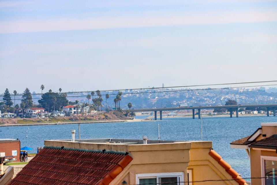 Views of Mission Bay from the roof deck!