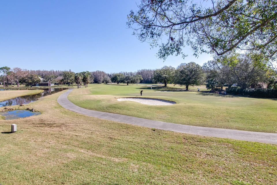 Golf views from the second floor patio!