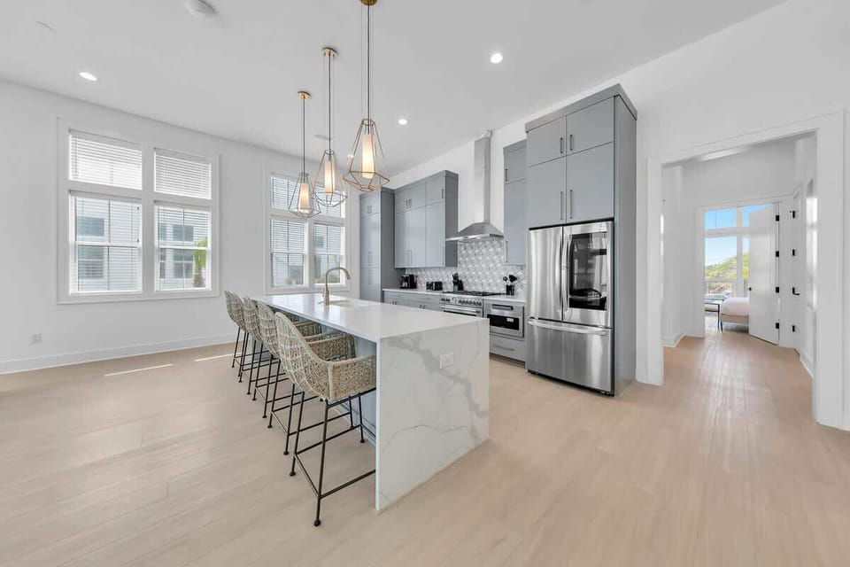 Large open kitchen