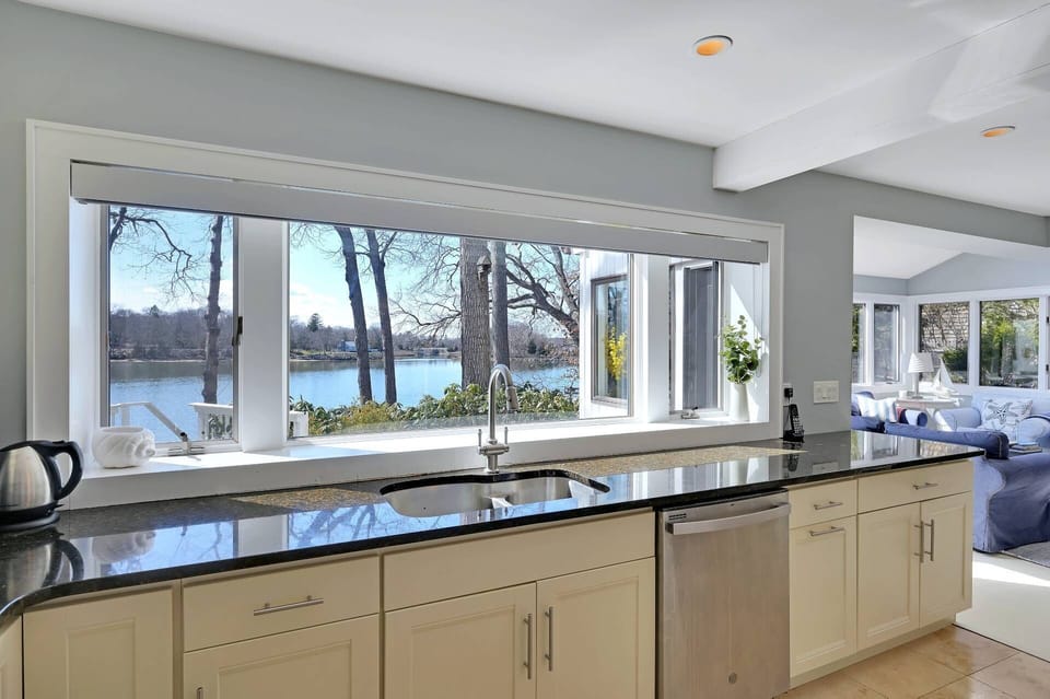 open water view from kitchen
