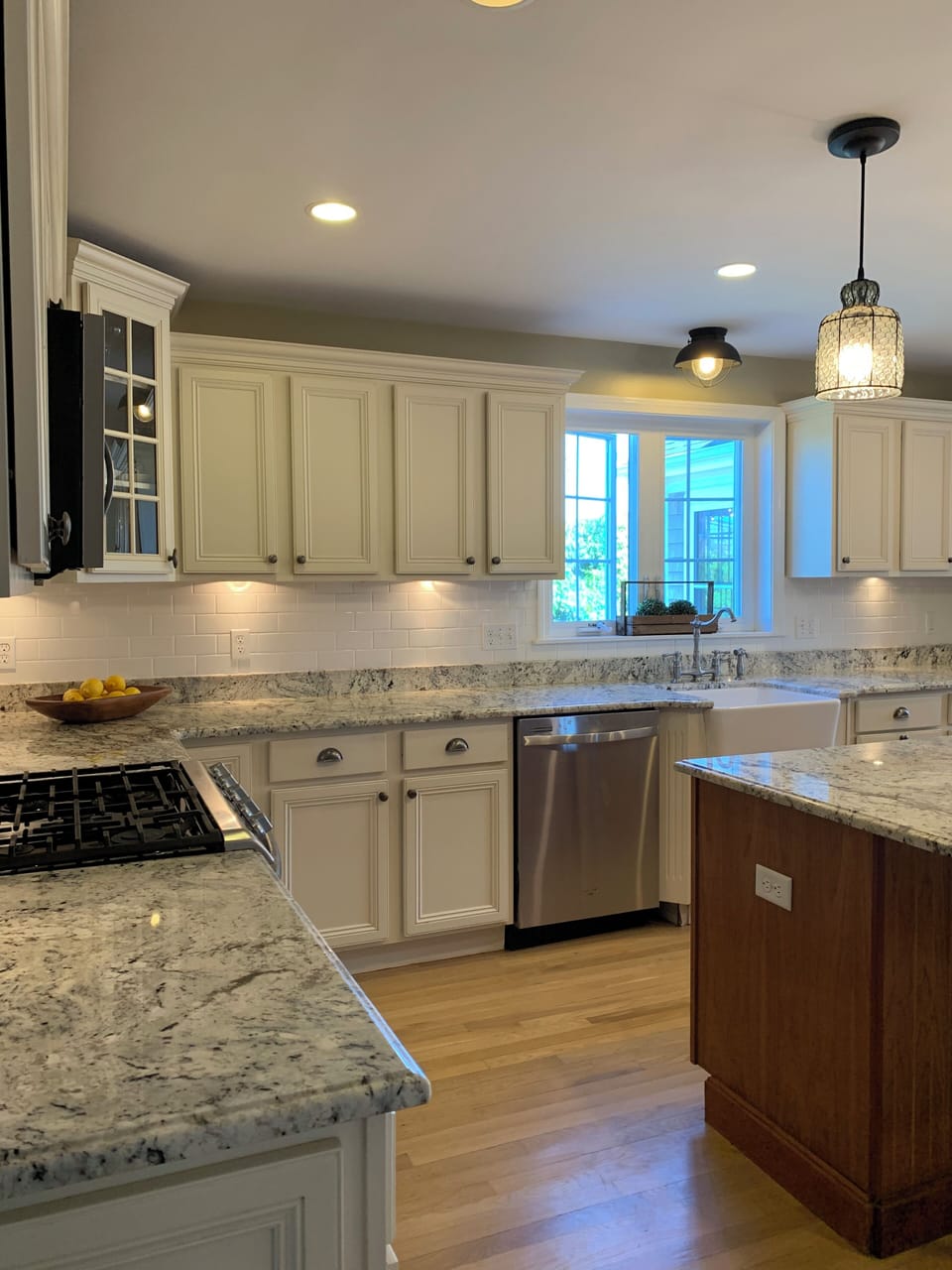Kitchen with stainless steel appliances
