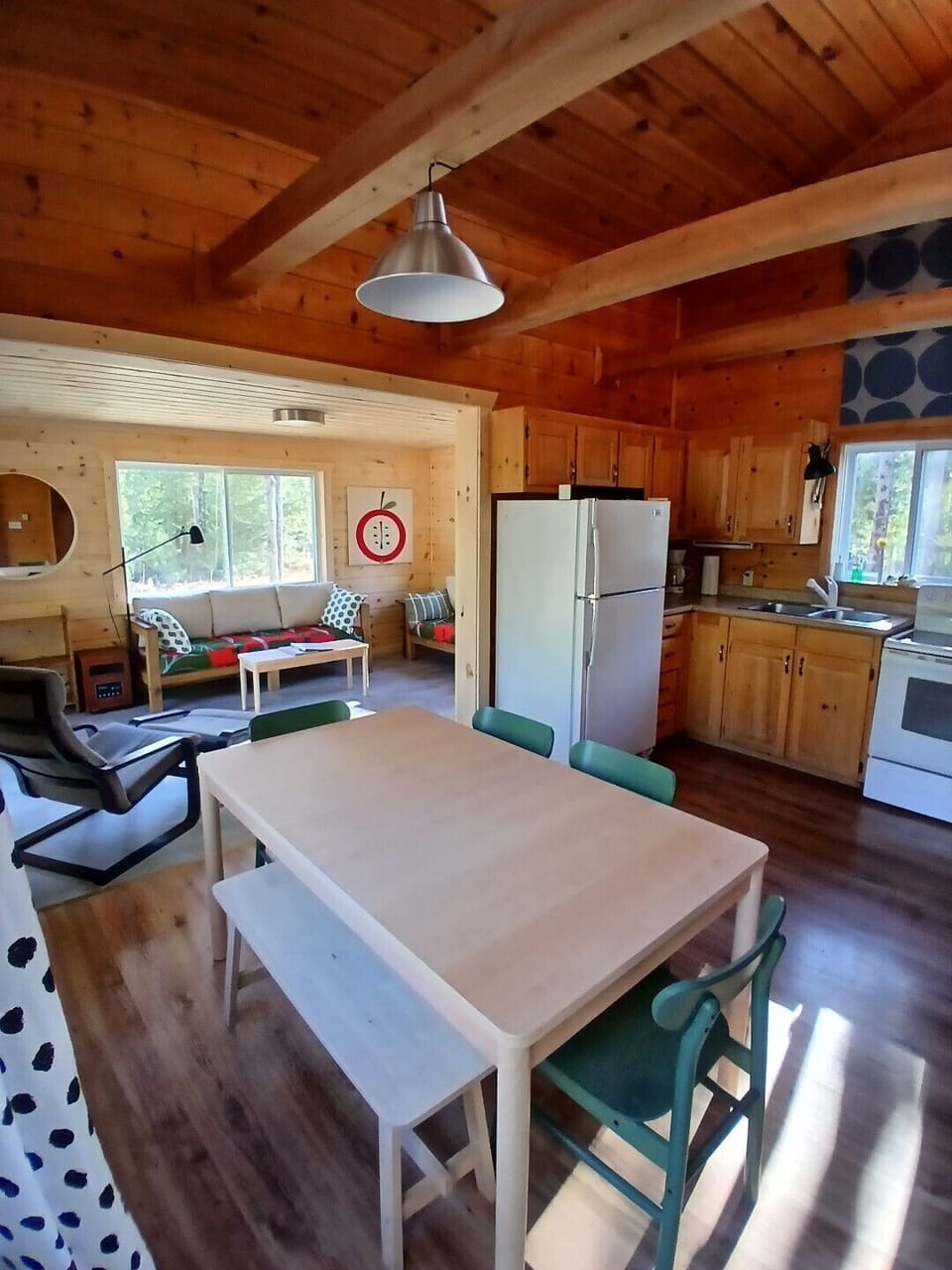 Living Space - Kitchen and view into Living Room
