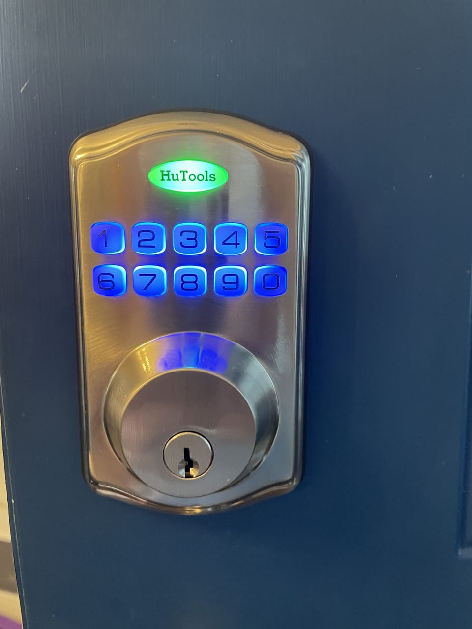 Keyless entry. You will receive your code on the day of your check in. 