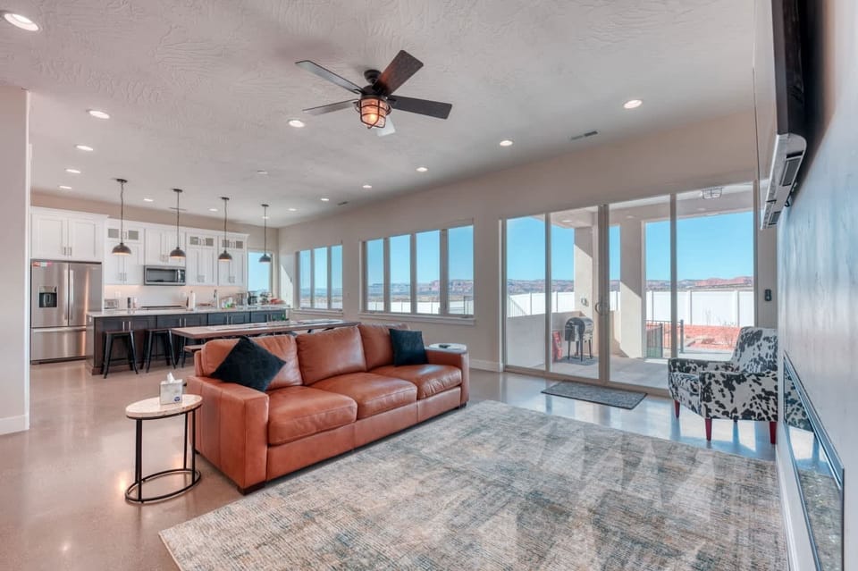 The Sandcastle's open floor plan is perfect for entertaining guests or relaxing with family.