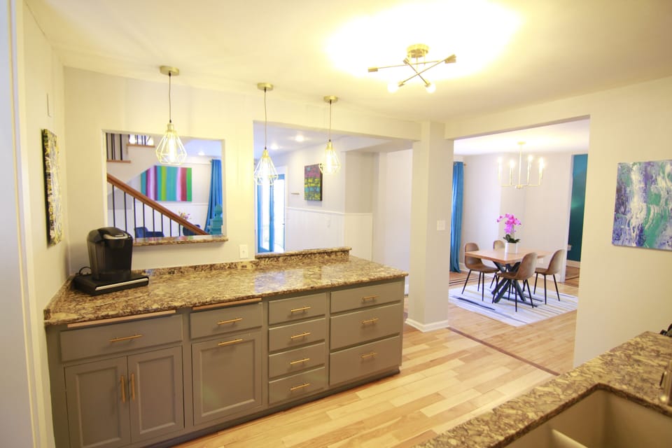 Brew your coffee, put it in a to-go cup and explore the awesome neighborhood!