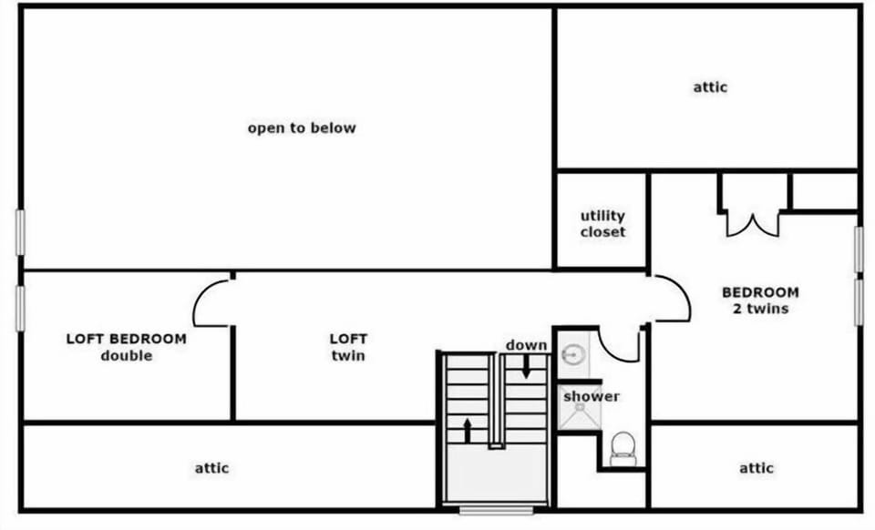 Summer Sands Floor Plan - Top Floor