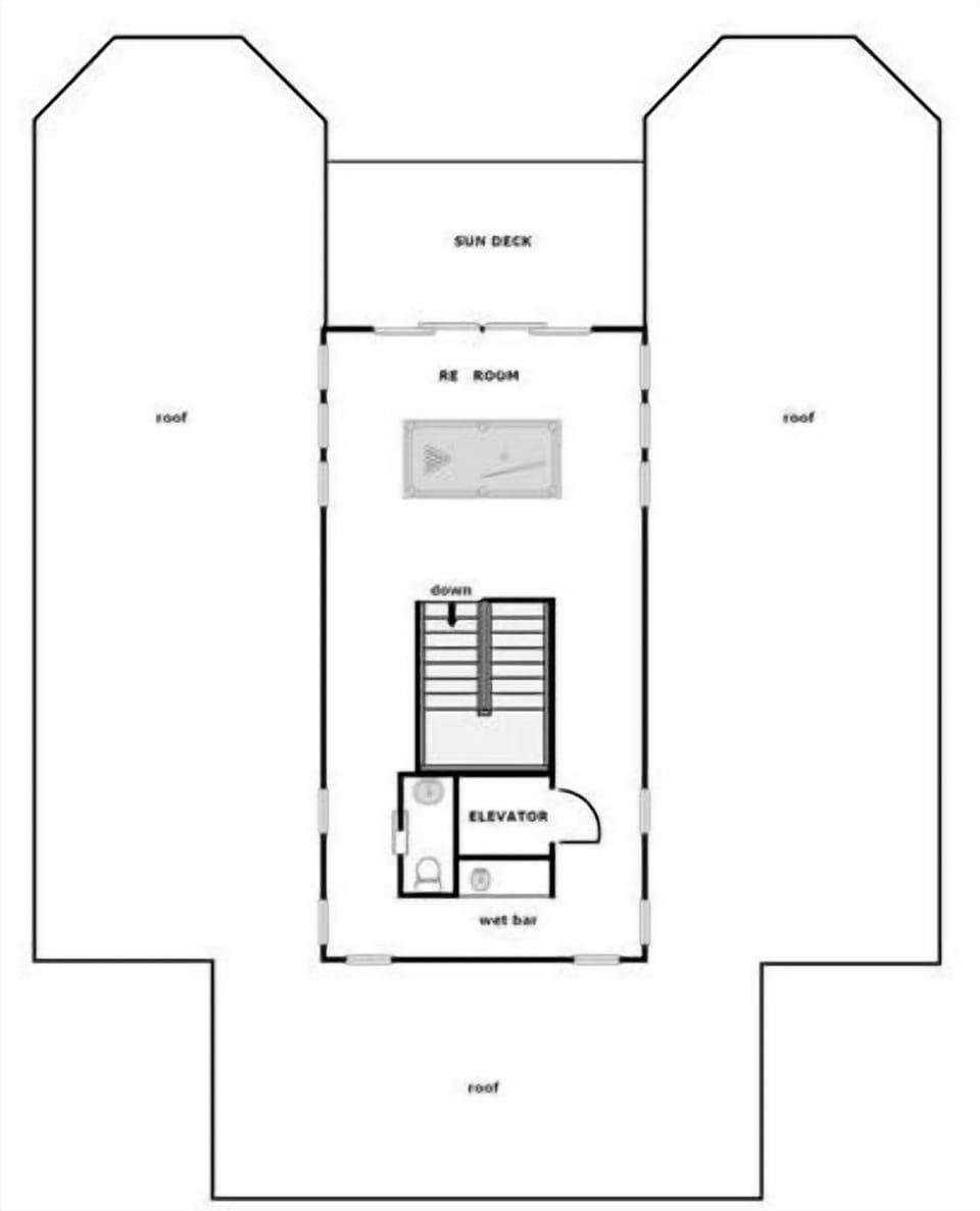 Sandctuary Floor Plan - Top Floor