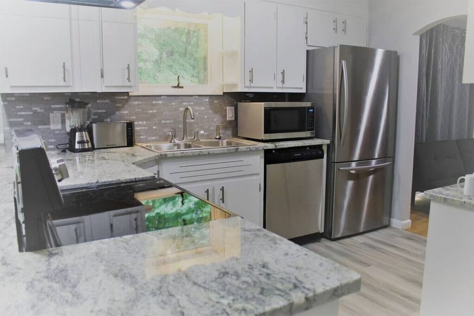 A kitchen designed for convenience and style