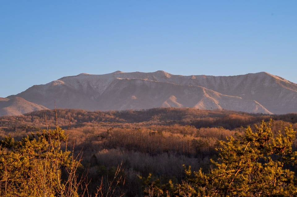 Beautiful Smoky Mountain view, taken from the back deck.