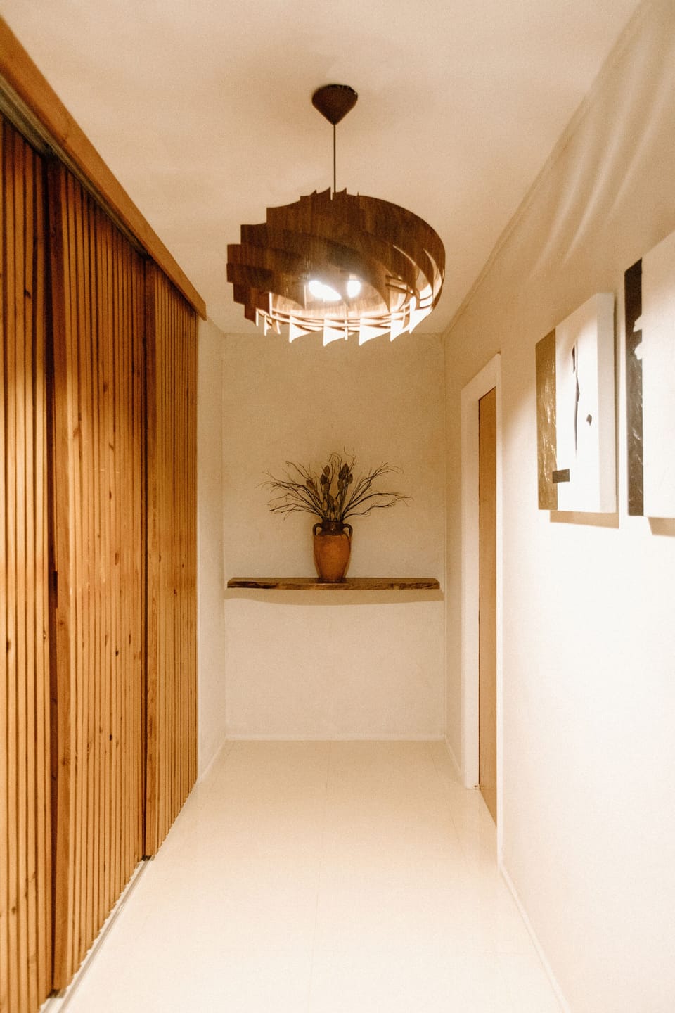 Hallway to bathroom