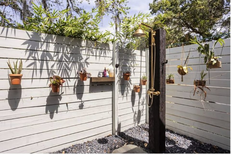 Private outdoor shower