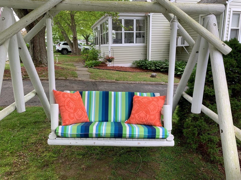 Swing in front of the house