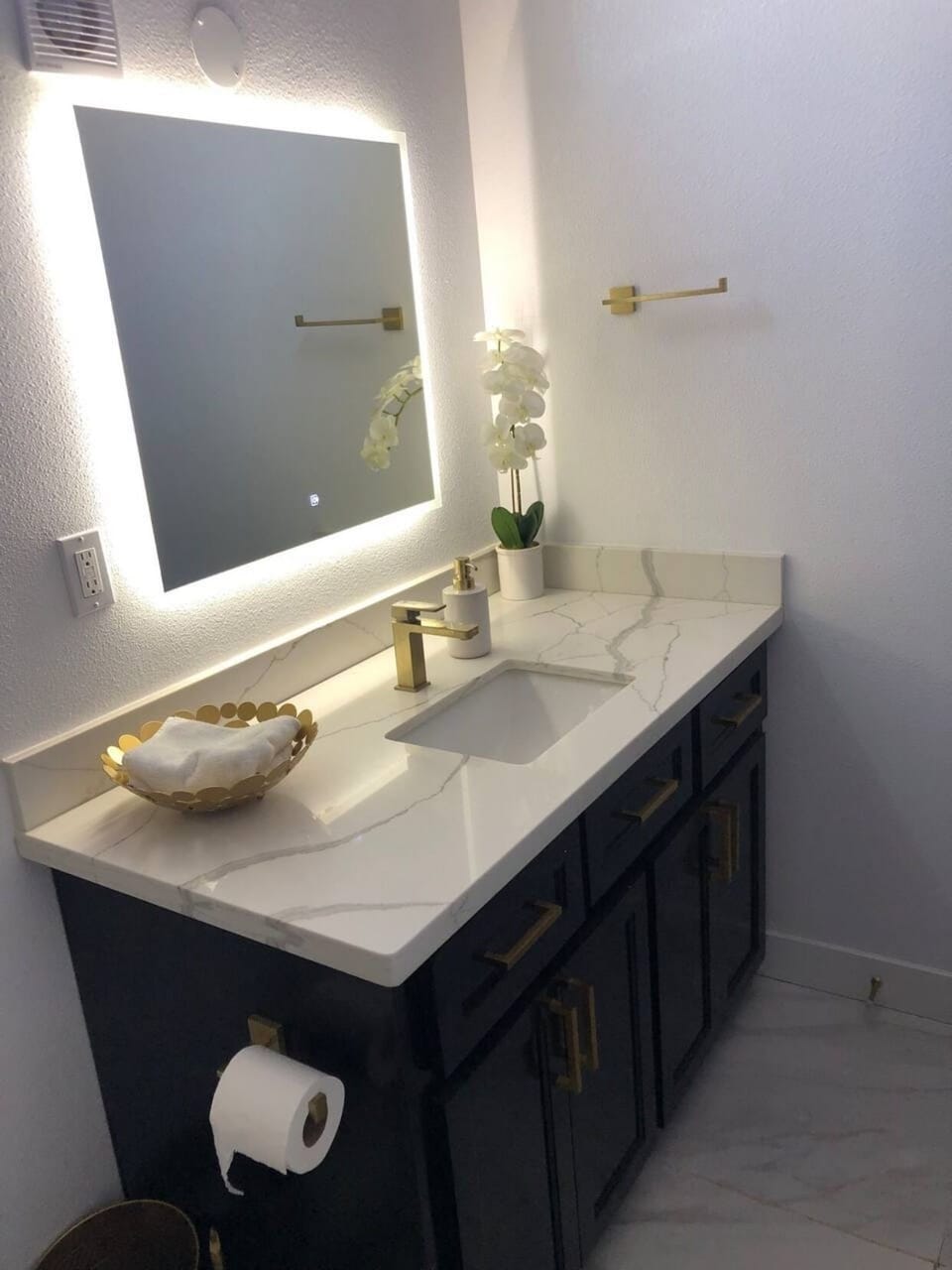 Master bath vanity
