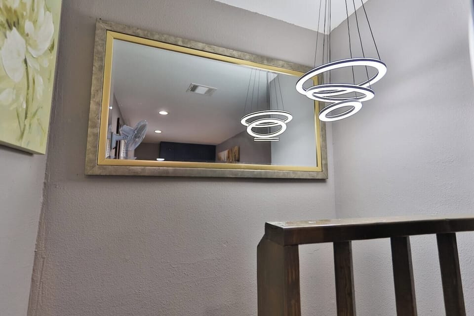 Upstairs loft modern lighting
