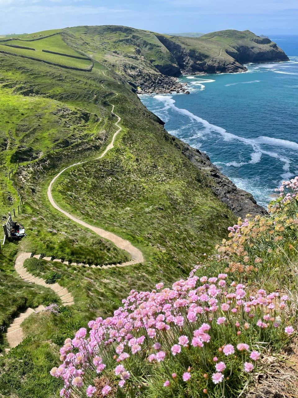 Enjoy the breathtaking coast path between Port Isaac and Port Quin.