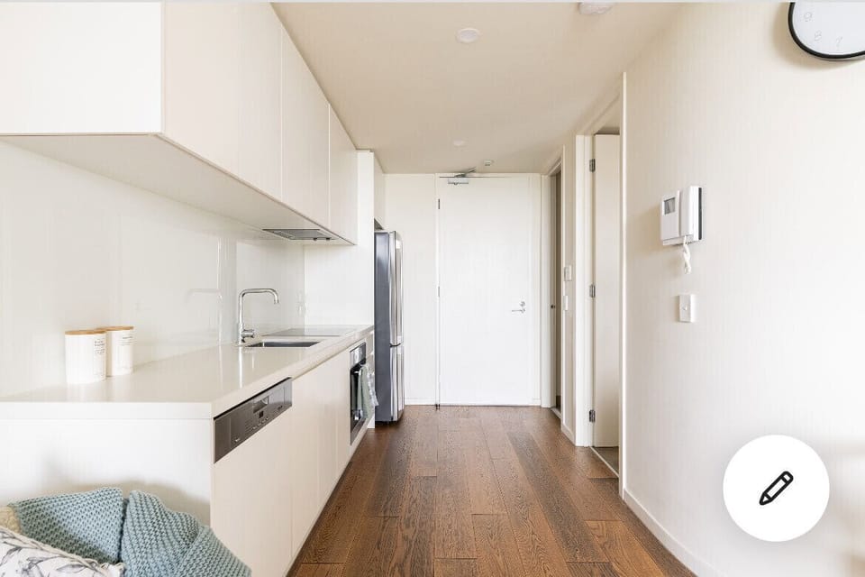Gorgeous wooden floors through the apartment.