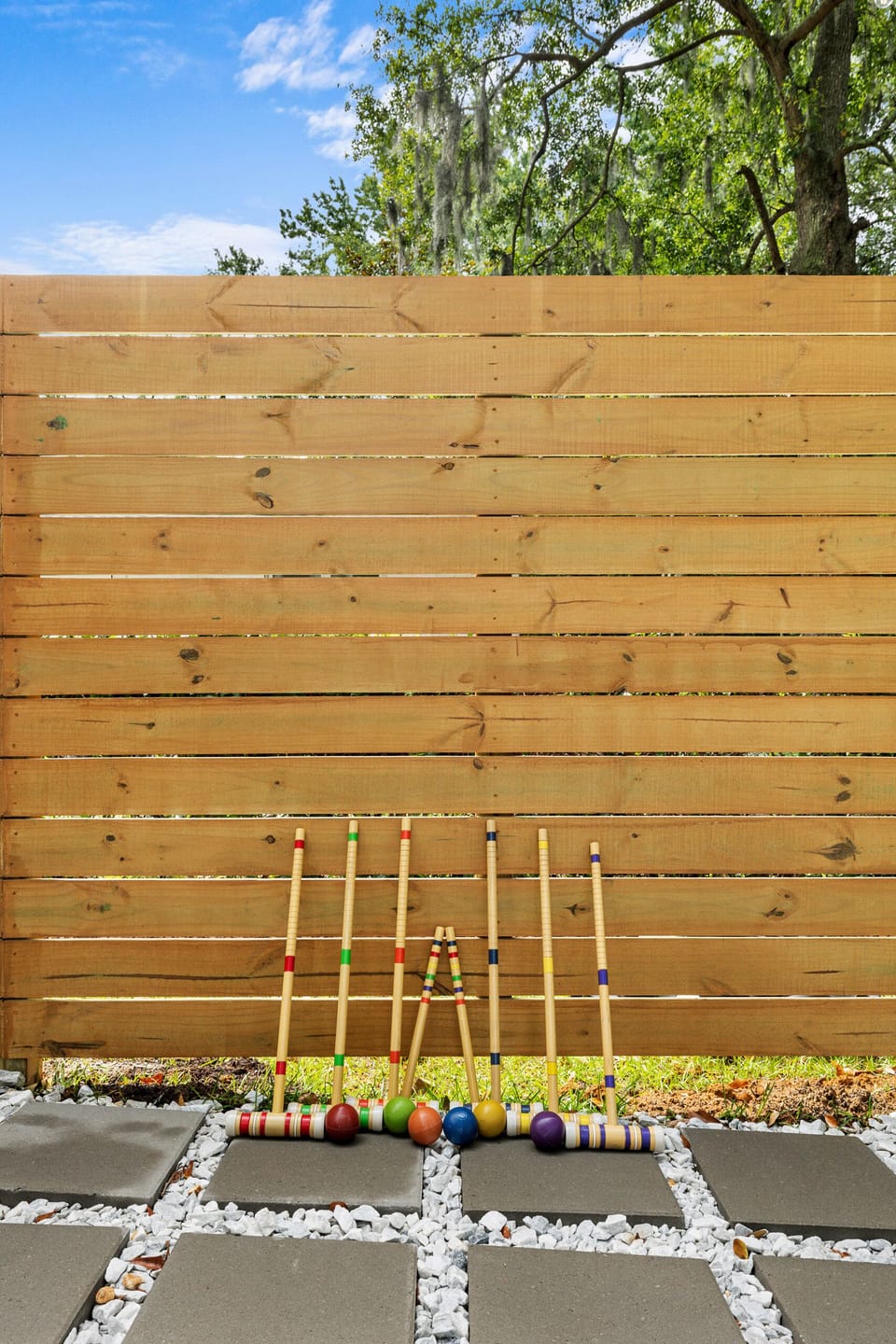 Play some croquet with your friends!