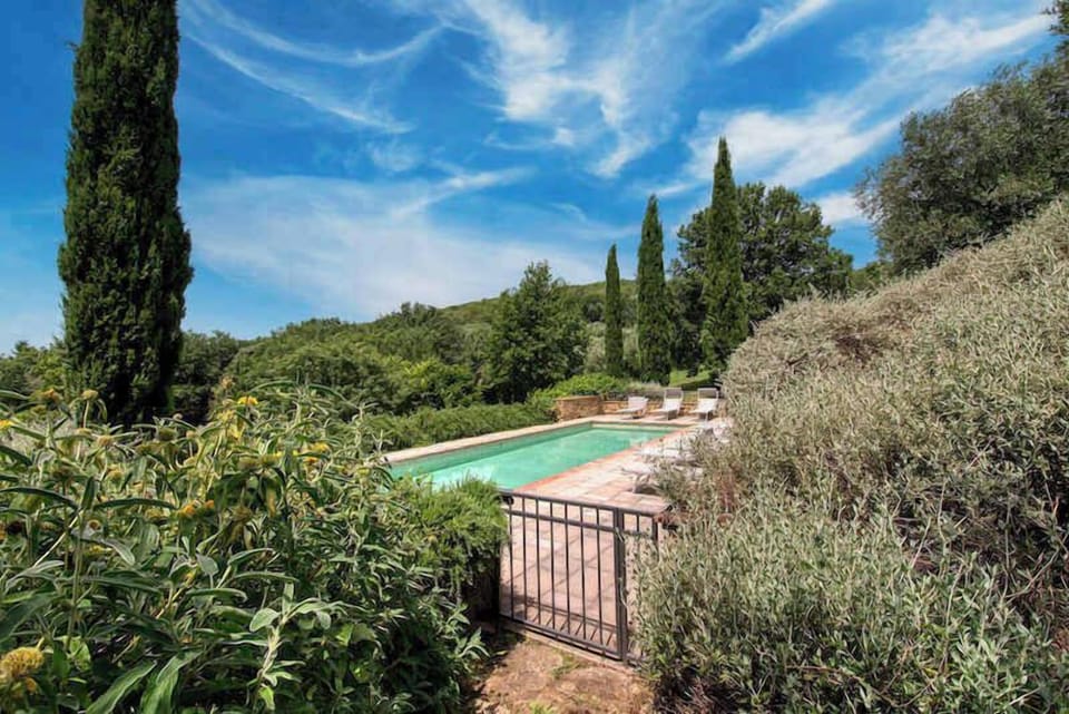 Gated swimming pool