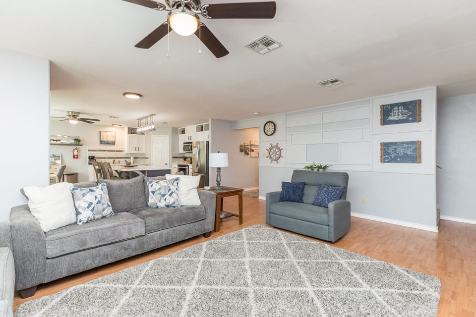 Chic and cozy gathering space
