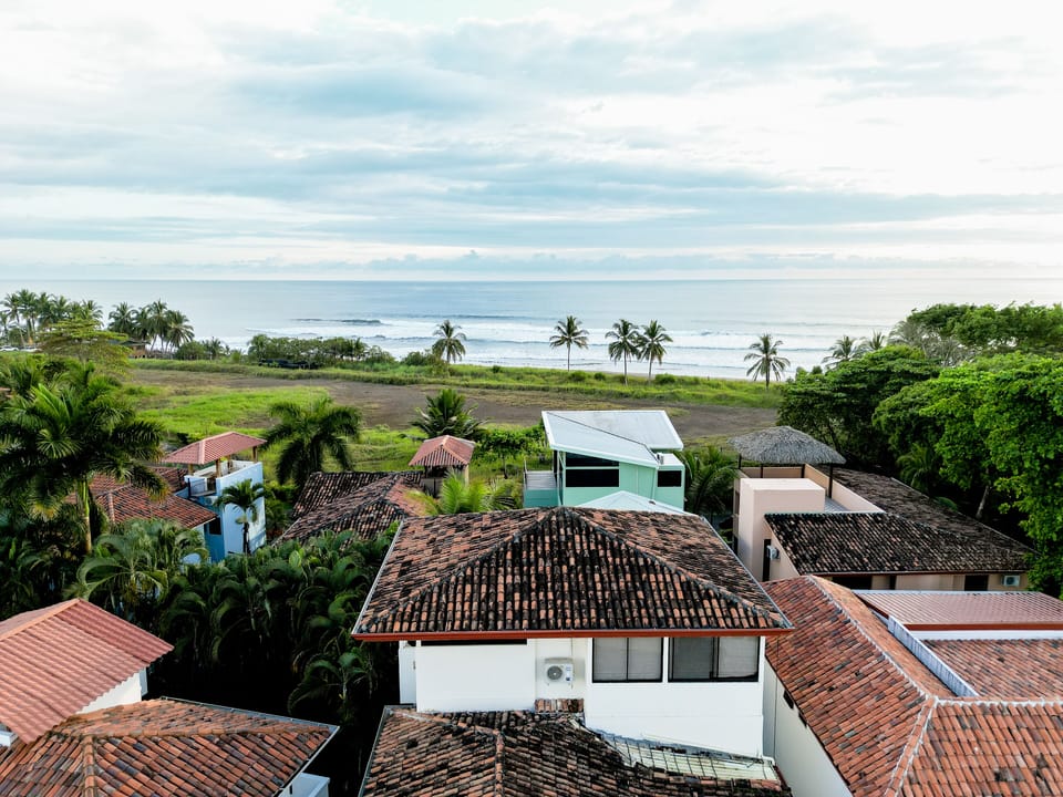 drone shot of top of the house