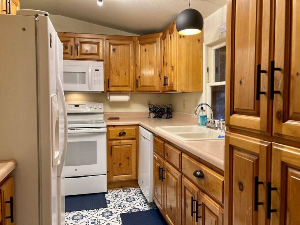 The kitchen is stocked with the essentials for cooking, baking, and preparing meals throughout your stay.
