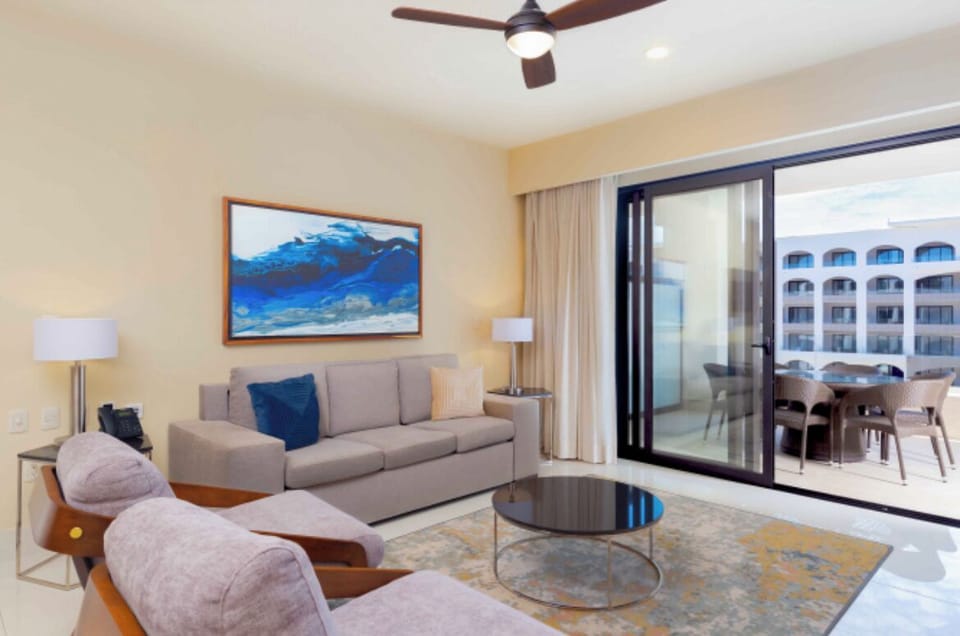 Sample 2 BR Suite Living Room with Sofa Sleeper