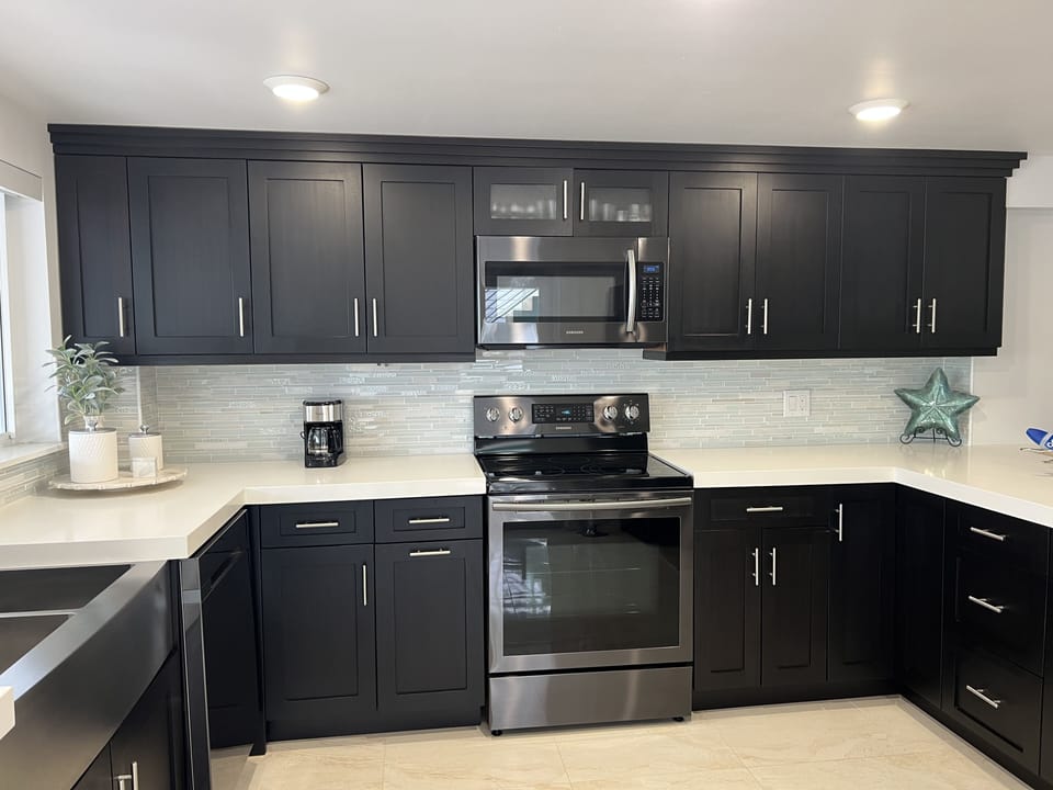 The kitchen as you walk in the house.