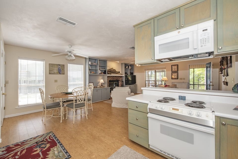 Kitchen View to the Dining Area
