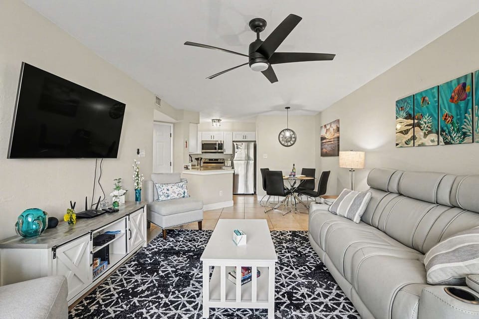 Living, Dining, Kitchen