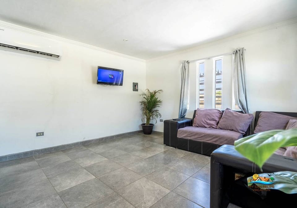 Catch up on your favorite shows or host a family movie night on the living room TV at Casa Ashley in downtown San Felipe BC MX — entertainment ready when you are.