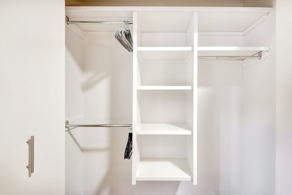 Spacious Closet With Organized Shelving