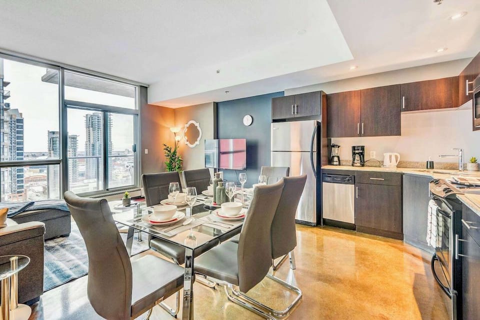 Modern Dining Setup With A View